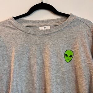 BR Unisex Grey Alien Tshirt - Size M